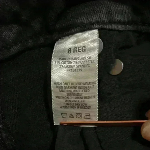 Aeropostale Black Women's High Rise Curvy Jeggings Size 8 Reg - Picture 6 of 6